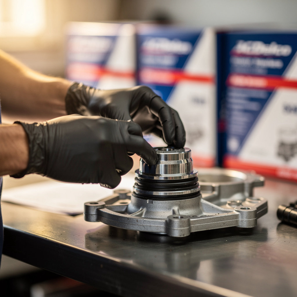 HI-TECH AUTO in San Diego displays a selection of genuine ACDelco auto parts including batteries and filters